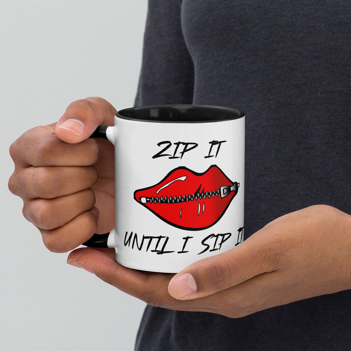 Zip It Mug with Color Inside