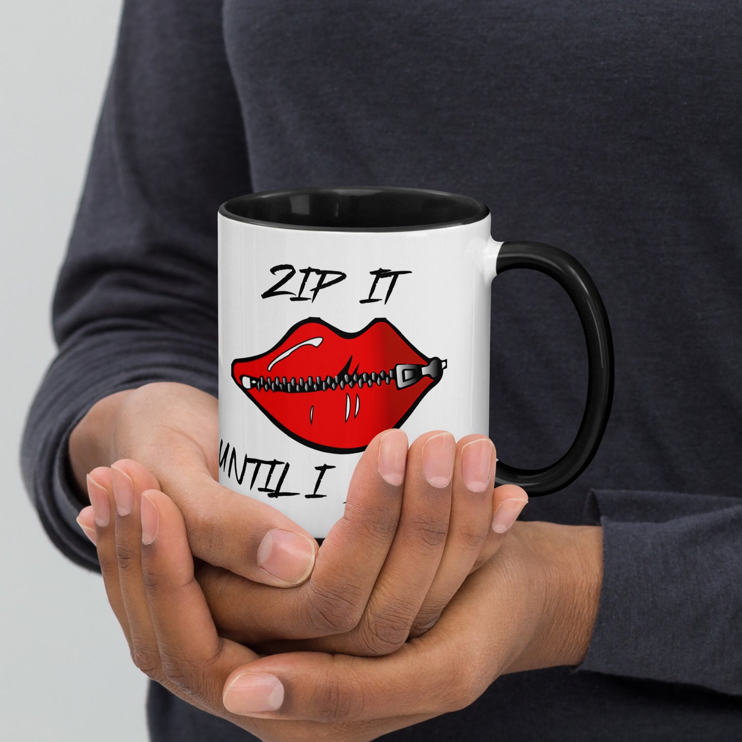 Zip It Mug with Color Inside