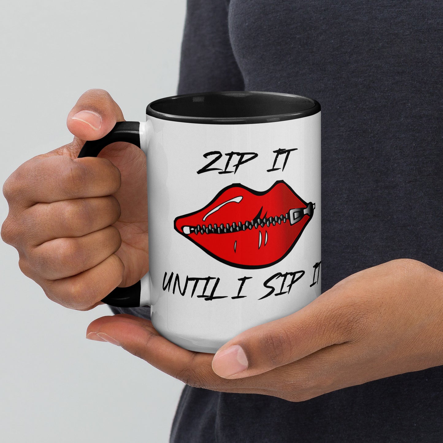 Zip It Mug with Color Inside