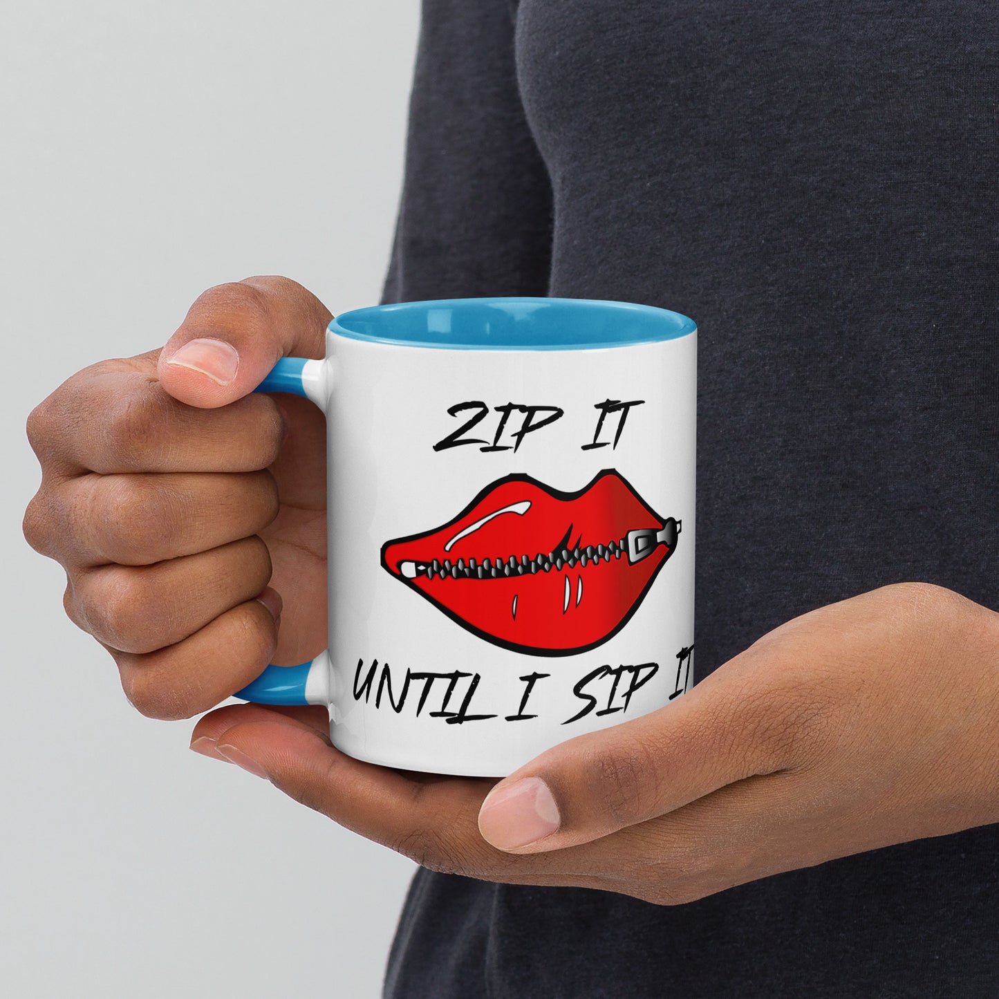 Zip It Mug with Color Inside