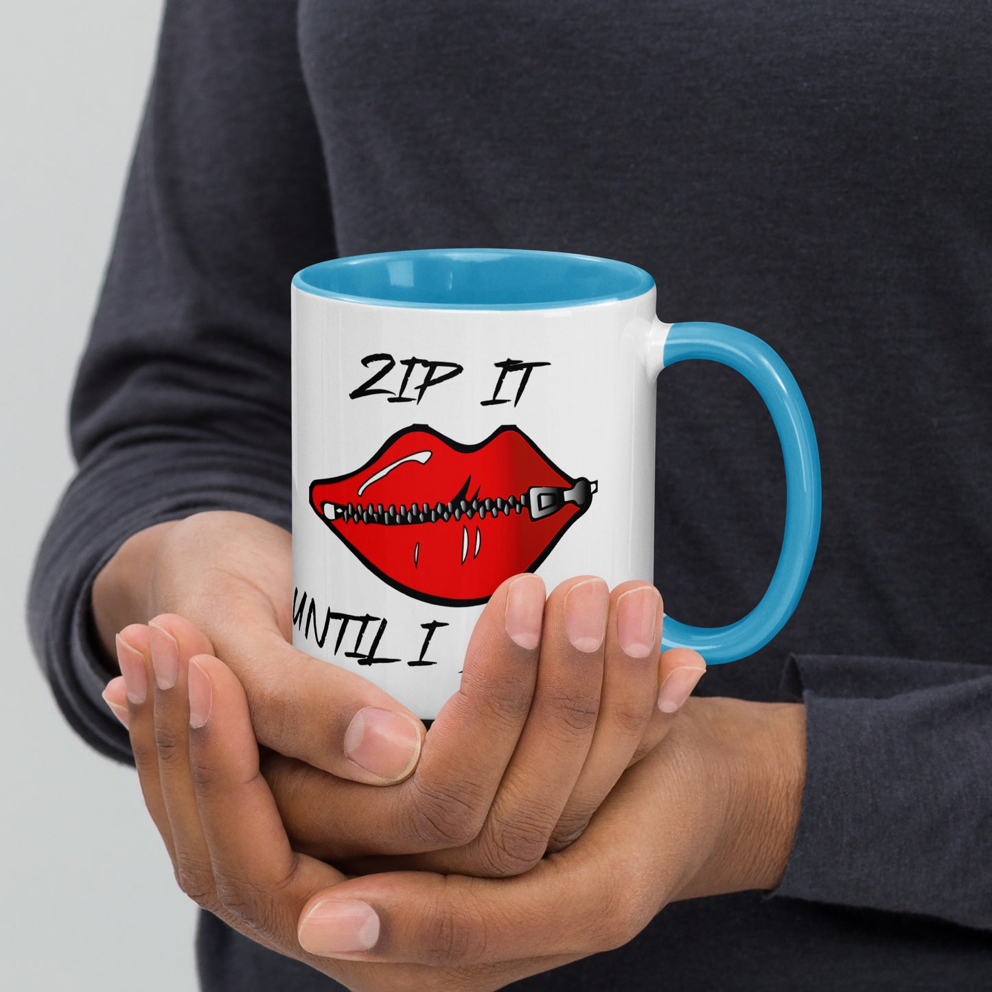 Zip It Mug with Color Inside