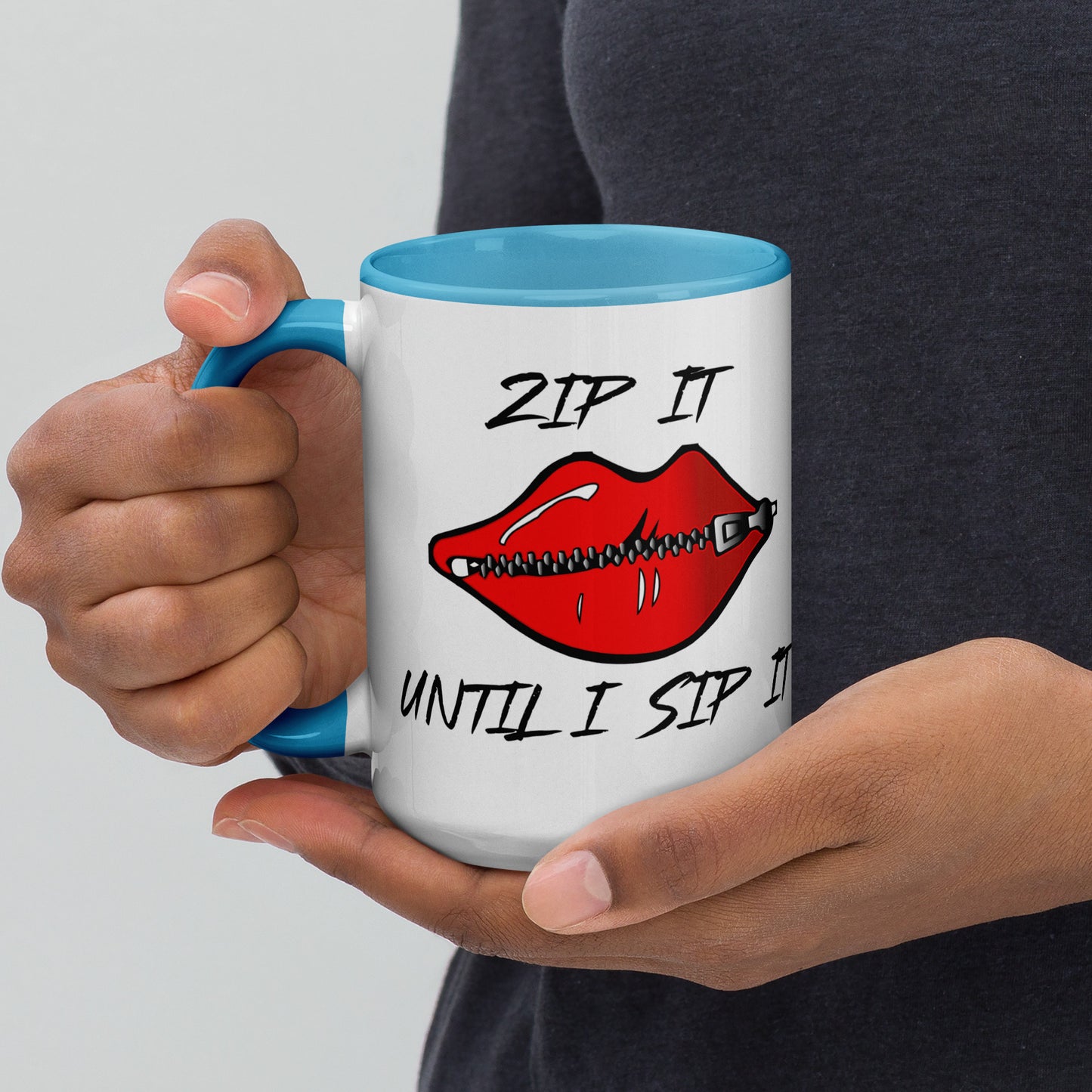Zip It Mug with Color Inside