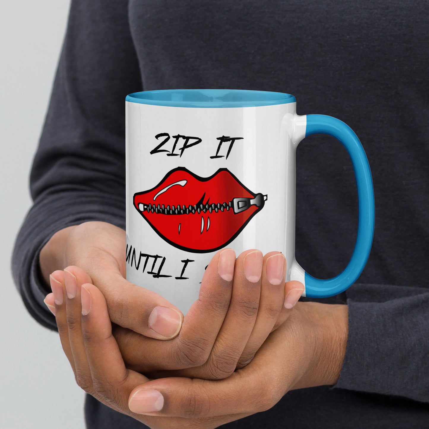 Zip It Mug with Color Inside