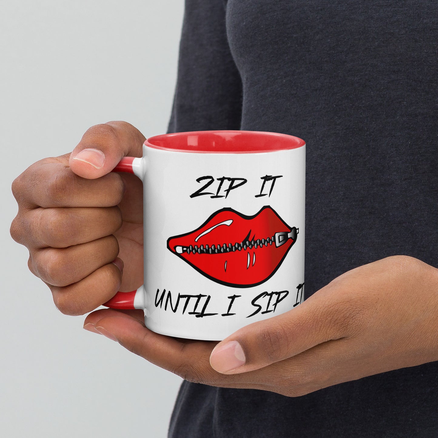 Zip It Mug with Color Inside