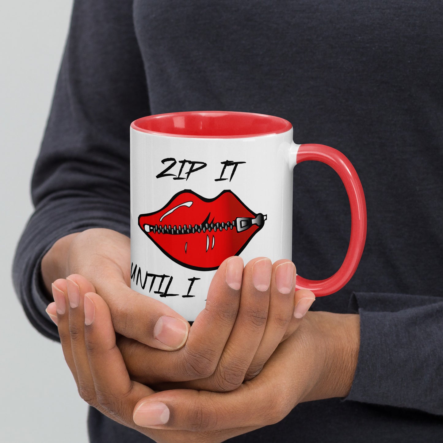 Zip It Mug with Color Inside