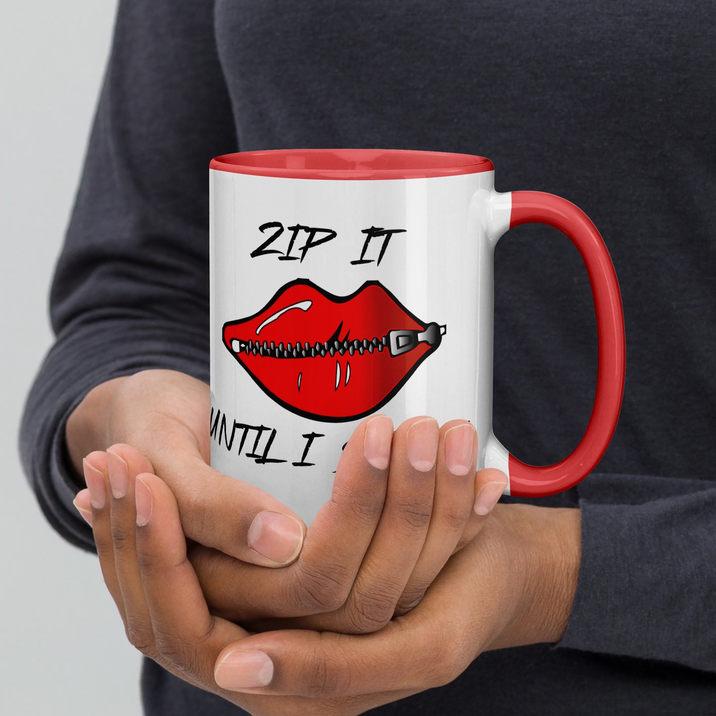 Zip It Mug with Color Inside
