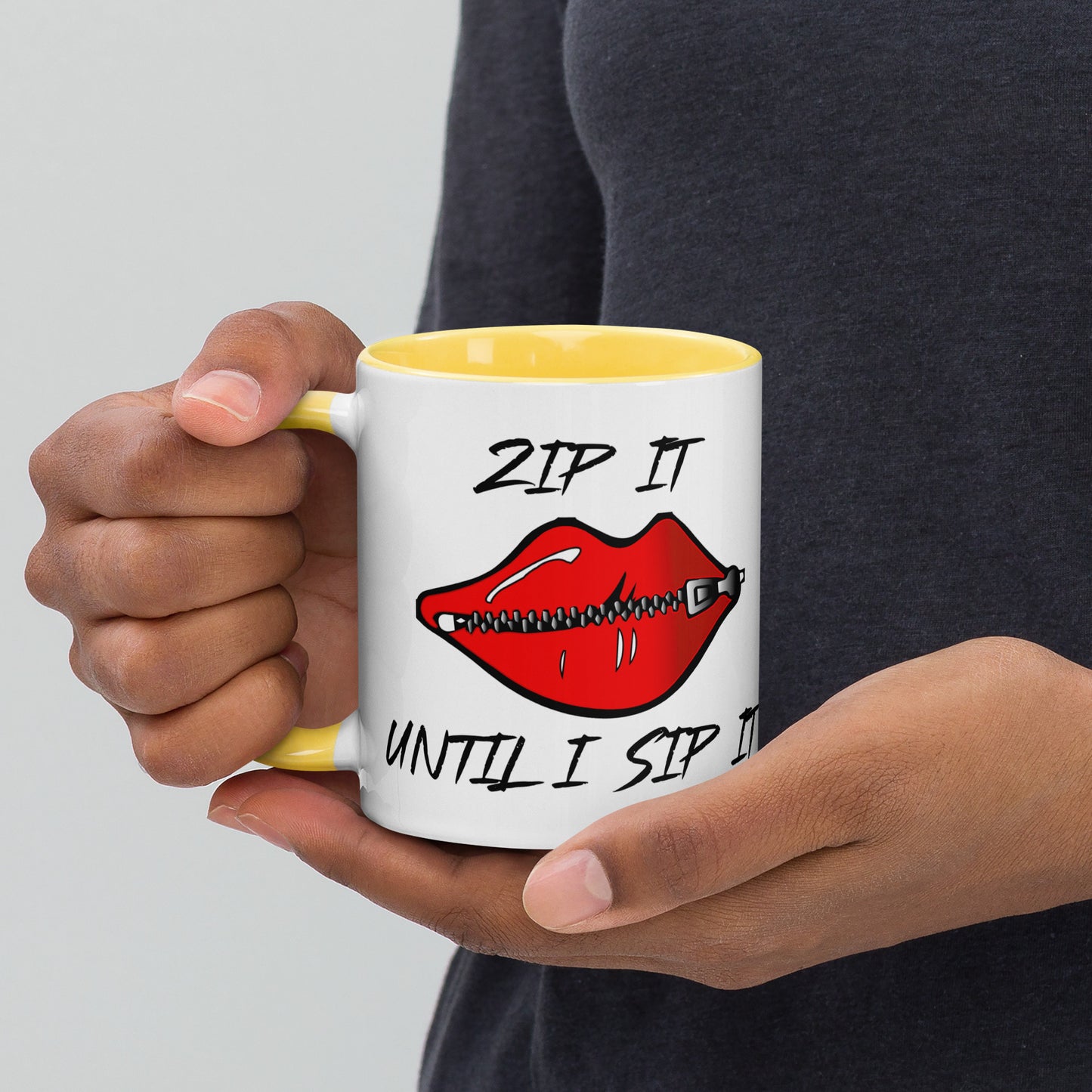 Zip It Mug with Color Inside
