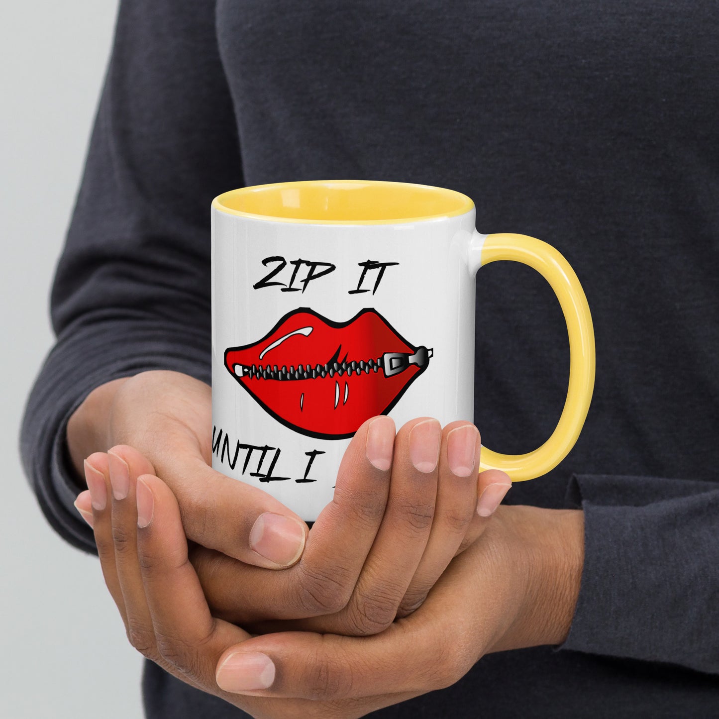 Zip It Mug with Color Inside