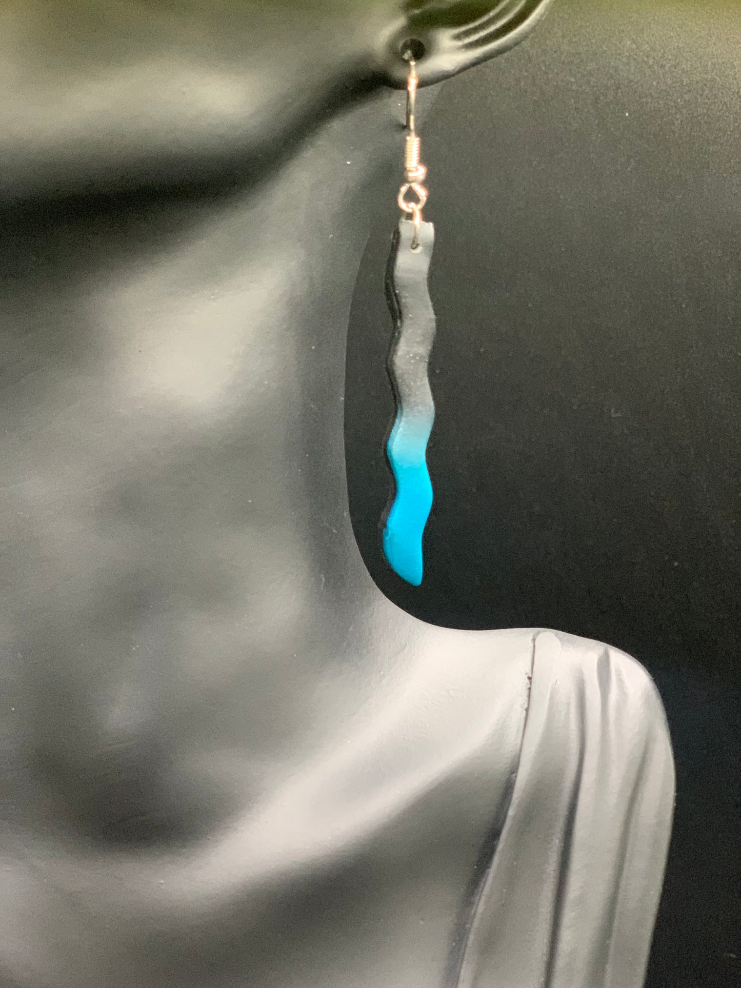 Wavy Ombré Drop Earring